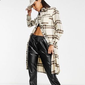 ASOS Longline Check Shacket